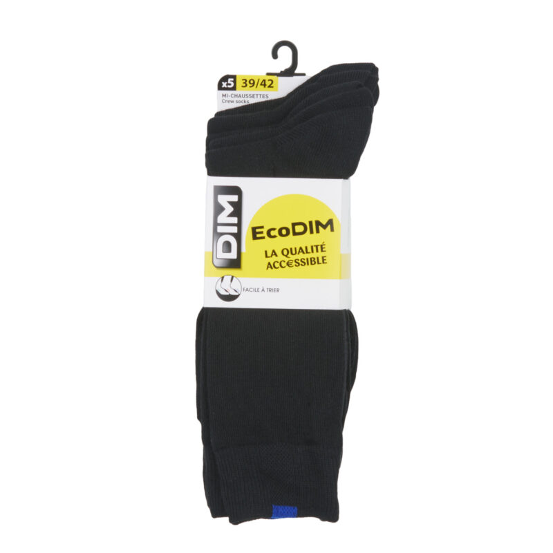 Sports socks DIM ECODIM PACK X5 Black Sports socks Men - 2