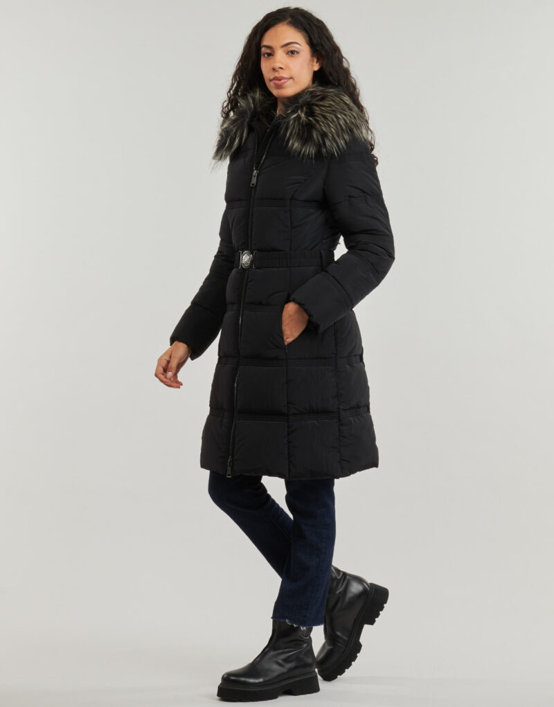 Doudoune Guess NEW MARISOL LONG BELTED JACKET Nero Piumini Donna - 3