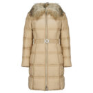 Doudoune Guess NEW MARISOL LONG BELTED JACKET Beige Piumini Donna - 1