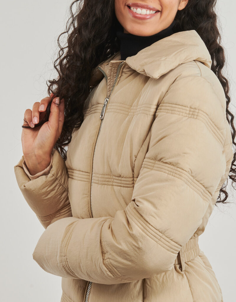 Doudoune Guess NEW MARISOL LONG BELTED JACKET Beige Piumini Donna - 5