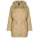 Parka Guess Lucie Parka FAUX FUR Beige Parka Femme - 1