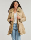 Parka Guess LUCIE PARKA FAUX FUR Beige Parka Donna - 2