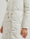 Parka Guess MAITE ONION QUILTING PARKA Bianco Parka Donna - 5