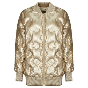 Giubbotto  Guess  MARIANNE PEONY LONG BOMBER  Oro -  Giubbotti Donna