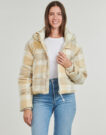 Rip Curl ANTI-SERIES SURF CHECK PUFFER Down Jacket Beige Women's Down Jackets - 2