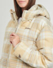 Rip Curl ANTI-SERIES SURF CHECK PUFFER Down Jacket Beige Women's Down Jackets - 5