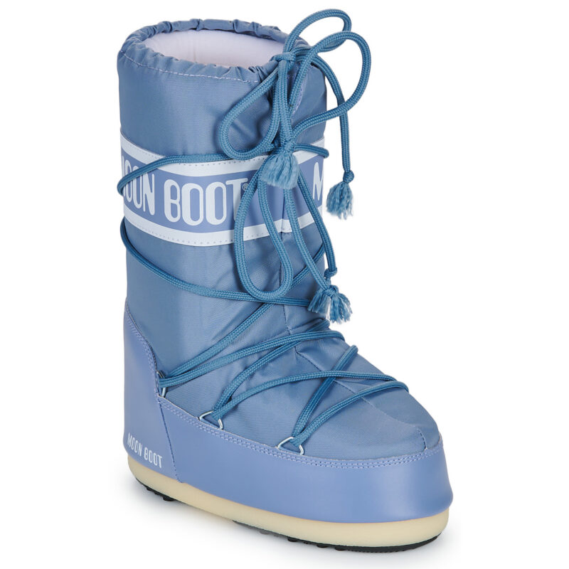 Moon Boot MB ICON NYLON Blaue Schneeschuhe f&uuml;r Kinder - 1