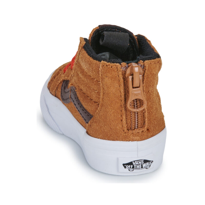 Vans SK8-Hi Zip Marrone Sneakers Bambino - 5