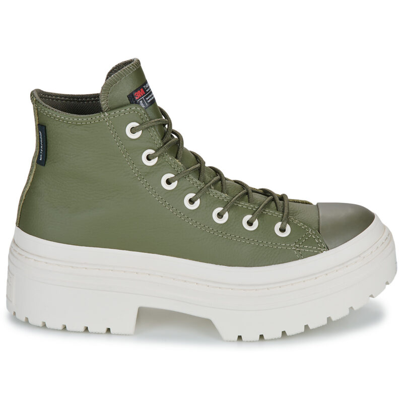 Converse CHUCK TAYLOR ALL STAR LUGGED HEEL WATERPROOF Verde Sneakers alte Donna - 2