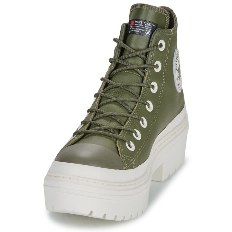 Converse CHUCK TAYLOR ALL STAR LUGGED HEEL WATERPROOF Verde Sneakers alte Donna - 3