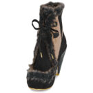 Irregular Choice APPLE TURNOVER Black Women's Boots - 3