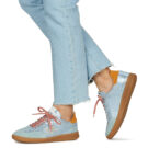 Meline 526R-E534 Bleu Baskets basses Femme - 8