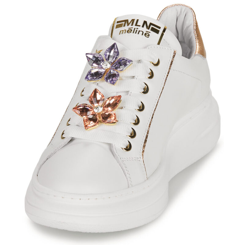 Meline 607ACC-BI-E619 Bianco Sneakers basse Donna - 3