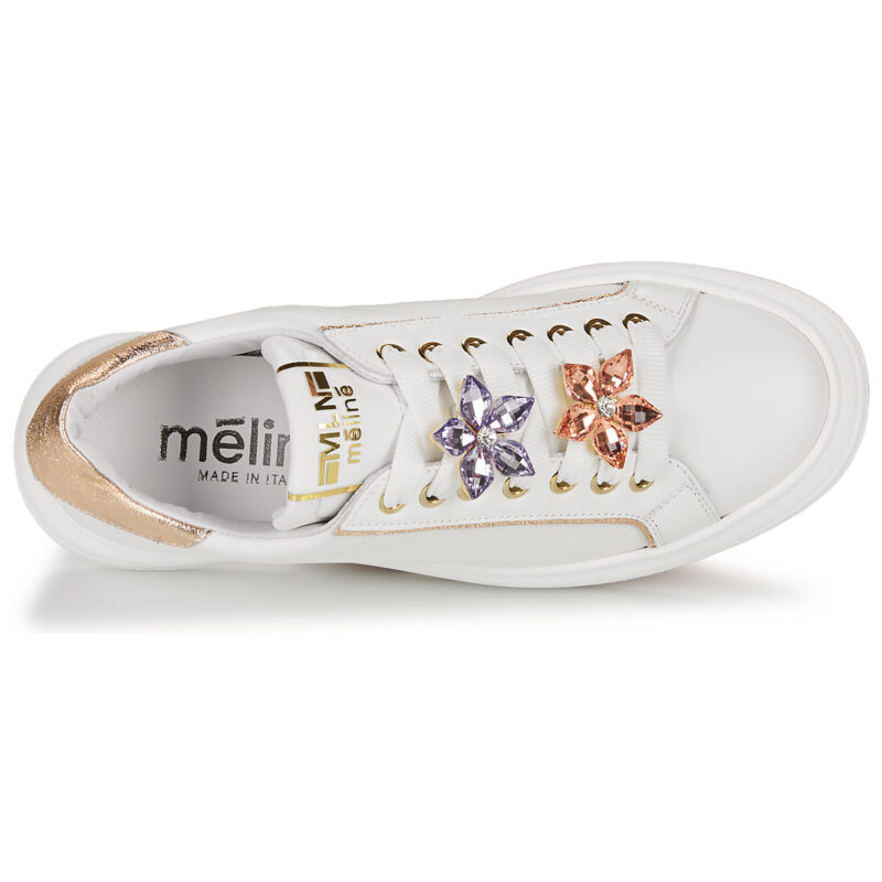 Meline 607ACC-BI-E619 Bianco Sneakers basse Donna - 6