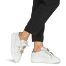 Meline 607ACC-BI-E619 Bianco Sneakers basse Donna - 8