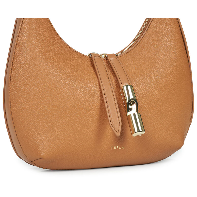Furla FURLA Sac bandouli&egrave;re GOCCIA S marron pour femme - 4