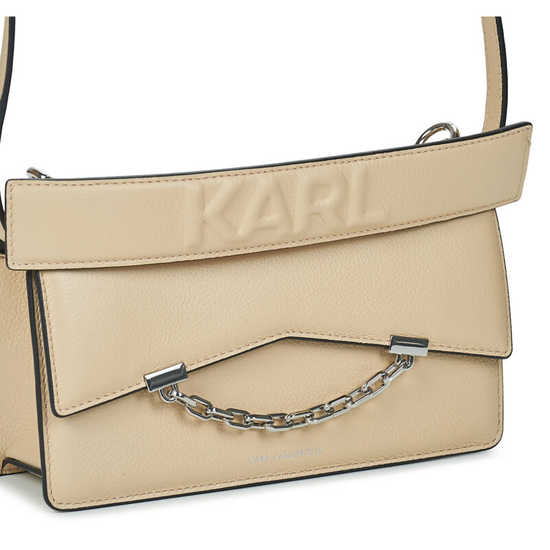 Karl Lagerfeld K/SEVEN GRAINY CROSSBODY Beige Borsa a tracolla Donna - 4