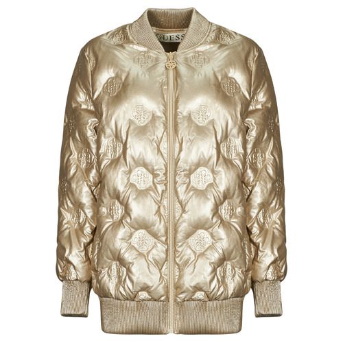 Giubbotto Guess MARIANNE PEONY LONG BOMBER in oro, elegante e trendy, ideale per le donne che amano il comfort e lo stile. Perfetto per un look casual-chic, questo bomber è un must-have per la stagione. Scegli il giubbotto ideale per ogni occasione!