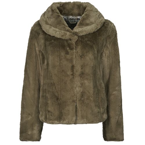 Mantella Guess NEW SOPHY JACKET Kaki Cappotto Donna, un elegante e versatile cappotto in tonalità kaki, perfetto per outfit casual e raffinati. Realizzato con materiali di alta qualità, offre comfort e stile durante le stagioni fredde. Ideale per donne che cercano moda e praticità, questo cappotto si abbina facilmente a stivali, jeans e accessori chic. Acquista ora per aggiungere un tocco di classe al tuo guardaroba!