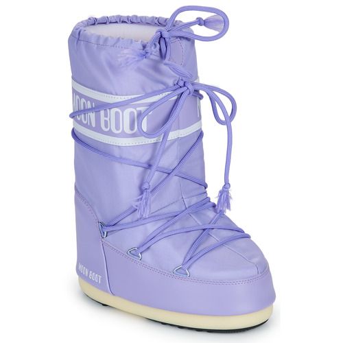 Scarpe da neve bambina ragazza Moon Boot MB ICON NYLON Viola, perfette per l'inverno, con design alla moda e comfort assicurato. Ideali per affrontare la neve, offrendo protezione e stile. Acquista ora le Moon Boot per bambini, il prodotto essenziale per le avventure invernali!
