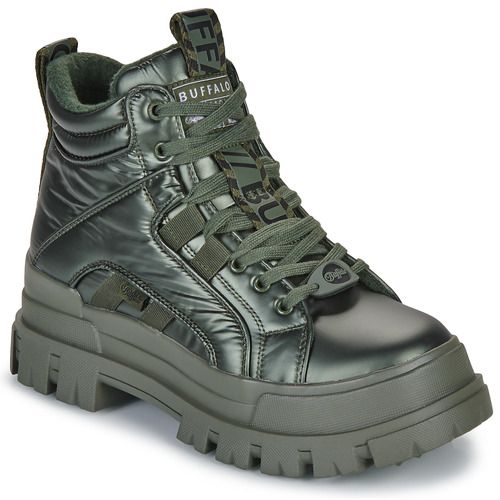 Stivaletti Donna Buffalo ASPHA NC MID Kaki - Eleganti stivaletti in tonalità kaki, perfetti per ogni occasione, con design moderno e comfort ottimale. Ideali per completare il tuo look autunnale e invernale. Acquista ora per un tocco di stile unico.
