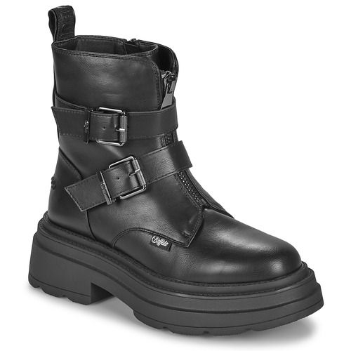 Stivaletti Donna Buffalo BFL MARS BIKER in vernice nera, stile biker, con design moderno e suola robusta. Ideali per look alla moda e comfort quotidiano. Perfetti per ogni occasione, dal casual all'ufficio. Acquista ora gli stivaletti BFL MARS BIKER per un tocco di eleganza e audacia al tuo guardaroba.