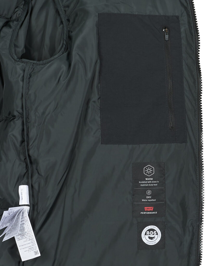 Piumino Levis ROCKRIDGE SHORT PUFFER Nero Piumini Uomo - 6