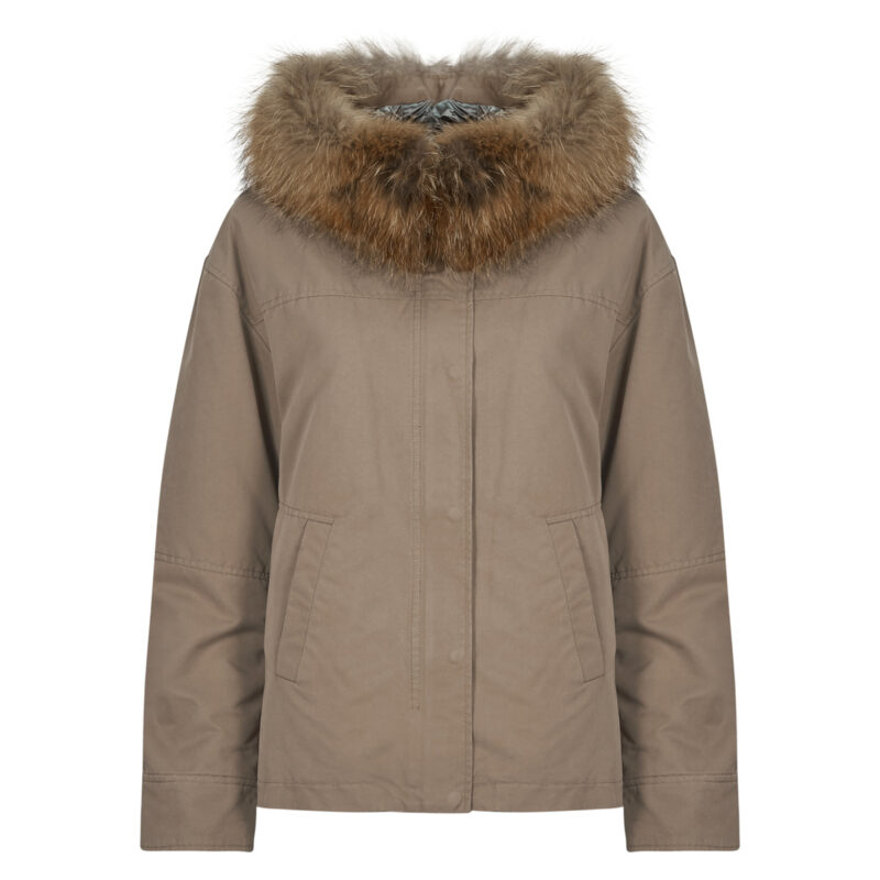 Parka Oakwood SYMA (Waschb&auml;rfell) Beige Parka Damen - 1