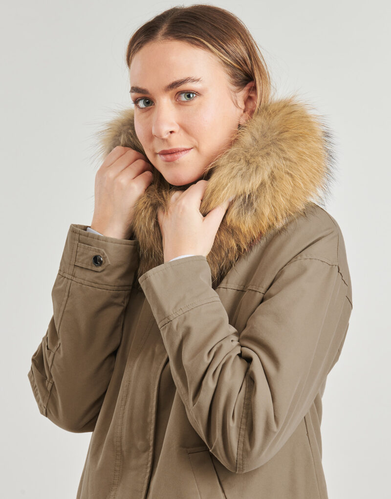Parka Oakwood SYMA (Waschb&auml;rfell) Beige Parka Damen - 5