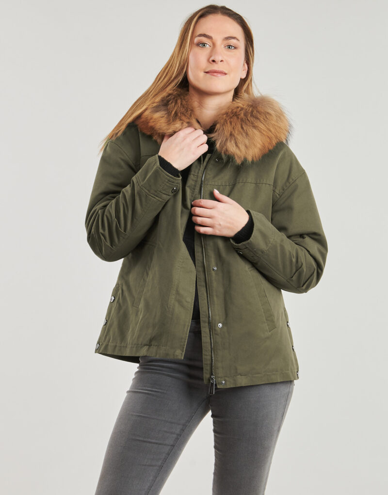 Parka Oakwood SYMA (raccon fur) Kaki Parka Donna - 2