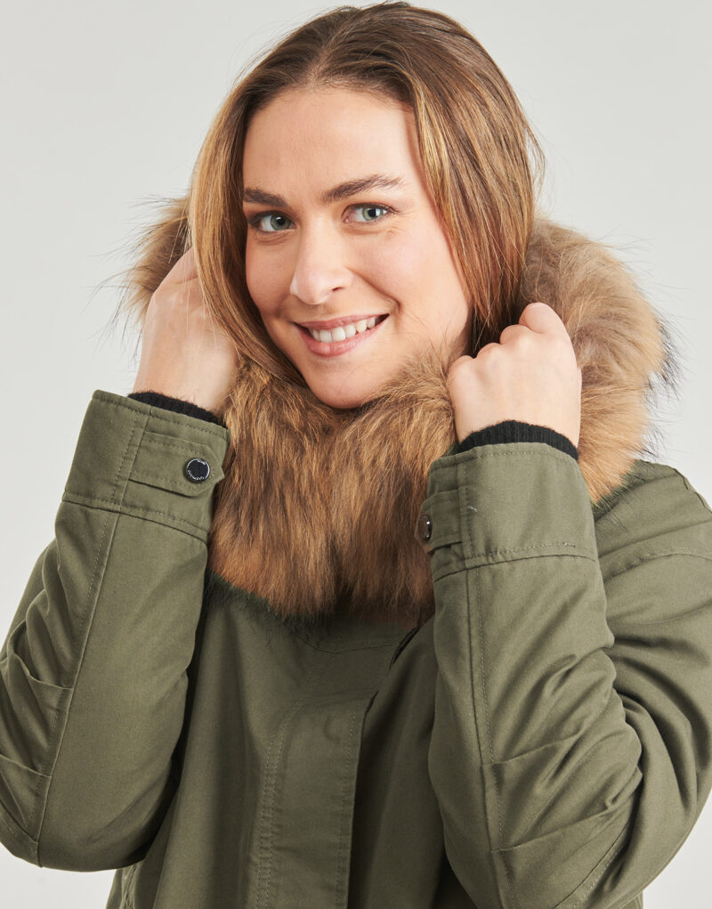 Parka Oakwood SYMA (raccon fur) Kaki Parka Donna - 5