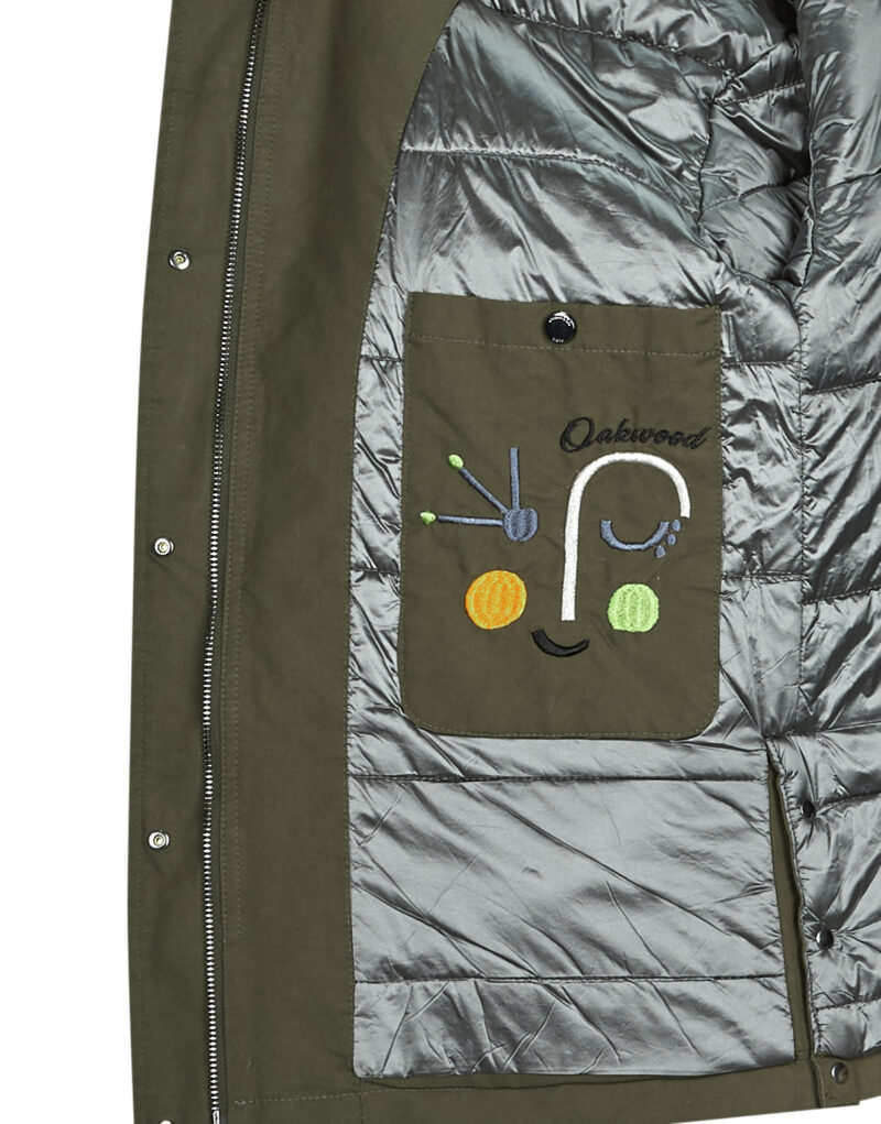 Parka Oakwood SYMA (raccon fur) Kaki Parka Donna - 6