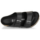 BIRKENSTOCK Arizona Birko-flor / Triples / Negro / Regular Sandalia Mujer - 6