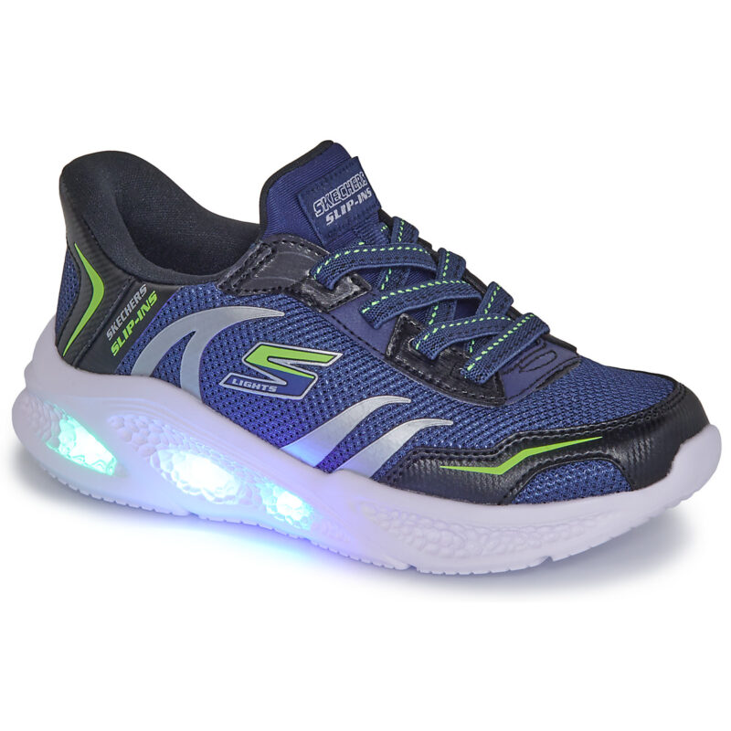 Skechers SLIP-INS: METEOR-LIGHTS - BRISK-BEAMS Blu Sneakers Bambino - 6