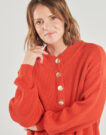Vila VICHING Roter Pullover Damenpullover - 5