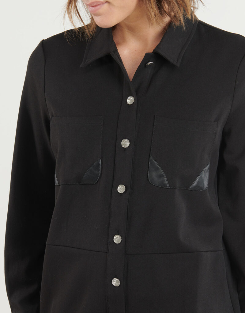 Abito corto  Vila  VIVARONE  Nero -  Abiti corti Donna - 5