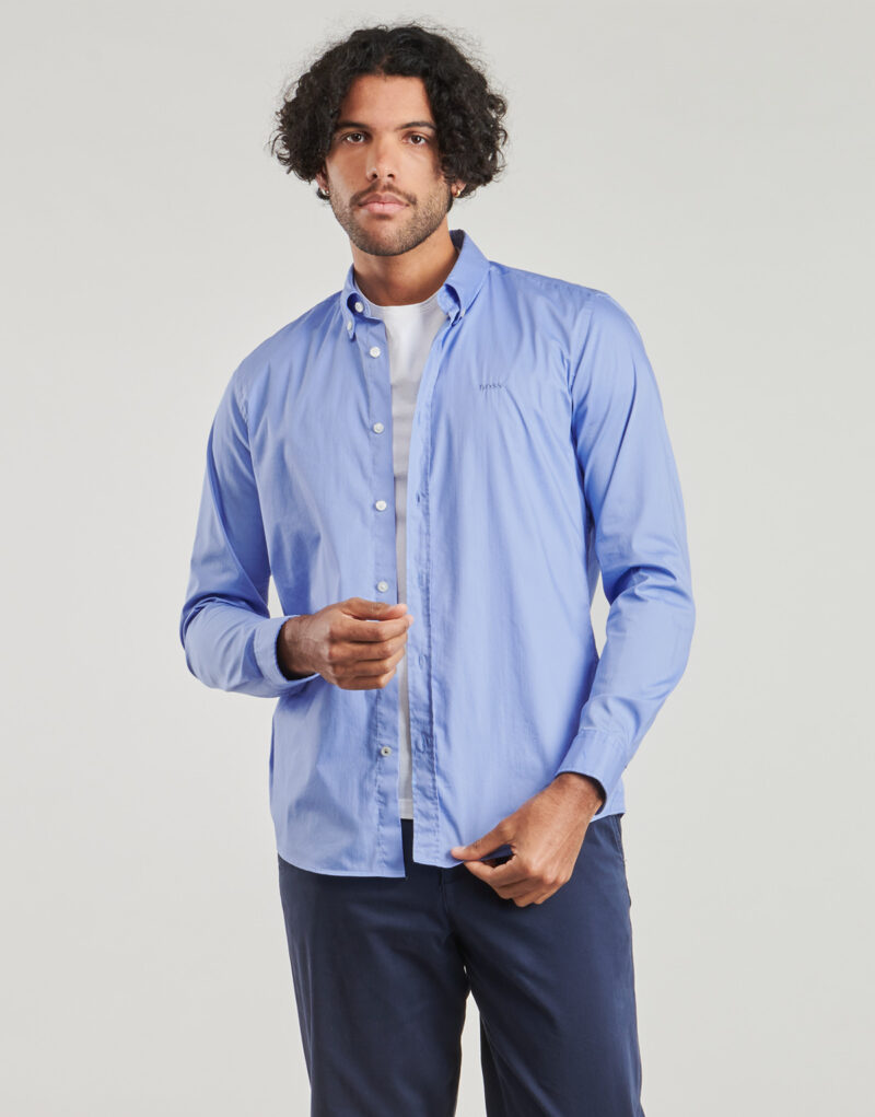 BOSS ROAN BD Langarmhemd Blau Langarmhemden Herren - 2