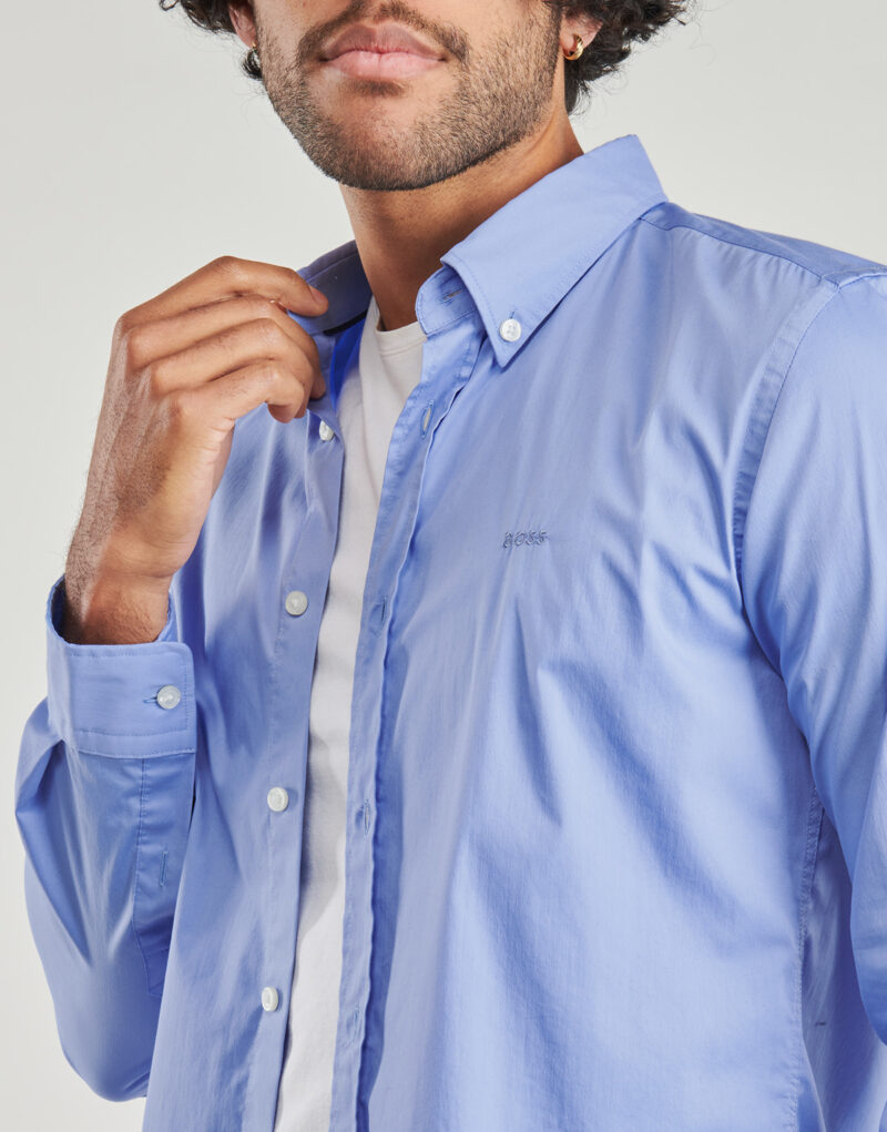 BOSS ROAN BD Langarmhemd Blau Langarmhemden Herren - 5