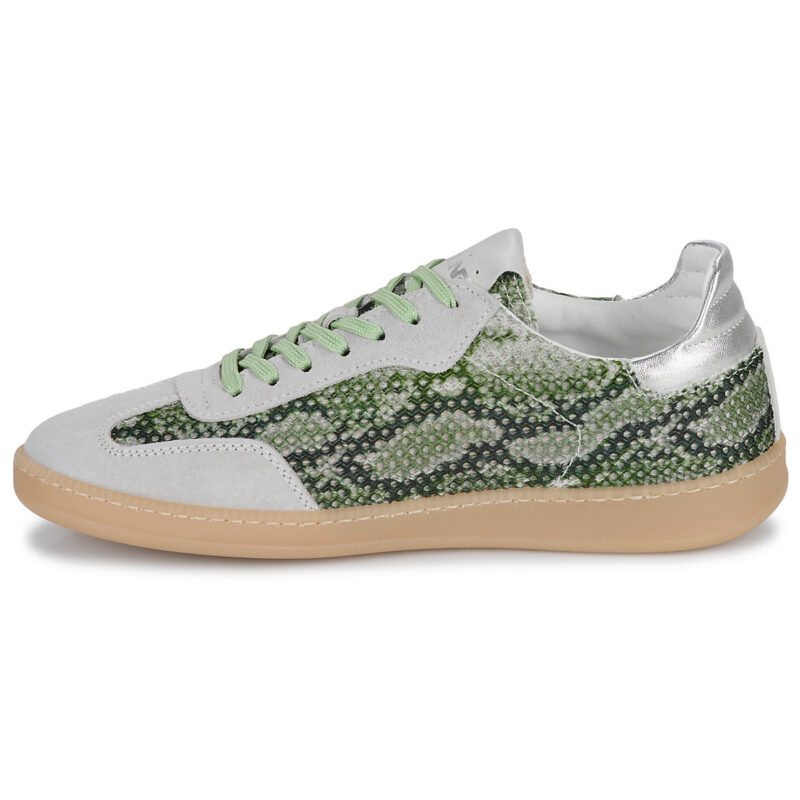 Meline Baskets basses argent&eacute;es pour femmes 526R-E560 - Pointure 4