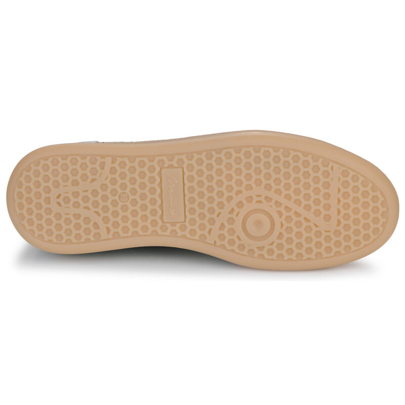 Meline Baskets basses argent&eacute;es pour femmes 526R-E560 - Pointure 7