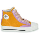 Meline 202OR-HE-E844 Yellow Women's High-Top Sneakers - 2