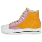 Meline 202OR-HE-E844 Yellow Women's High-Top Sneakers - 4