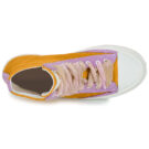 Meline 202OR-HE-E844 Yellow Women's High-Top Sneakers - 6
