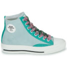 Meline 202OR-HE-E845 Green Women's high sneakers - 2