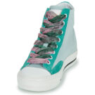 Meline 202OR-HE-E845 Green Women's high sneakers - 3