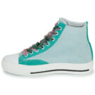 Meline 202OR-HE-E845 Green Women's high sneakers - 4