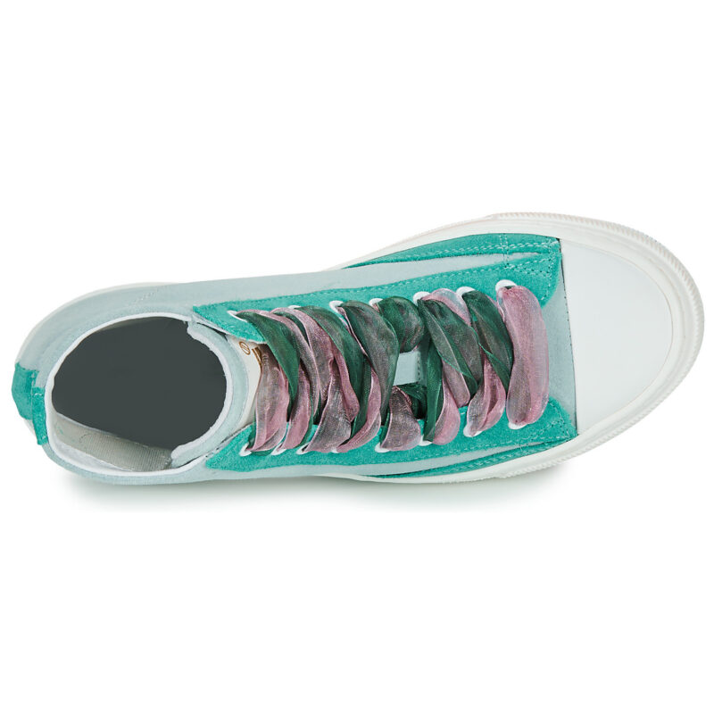Meline 202OR-HE-E845 Green Women's high sneakers - 6
