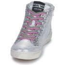 Meline Baskets montantes argent&eacute;es pour femmes 321NKC-E850 - Pointure 3