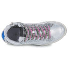 Meline Baskets montantes argent&eacute;es pour femmes 321NKC-E850 - Pointure 6