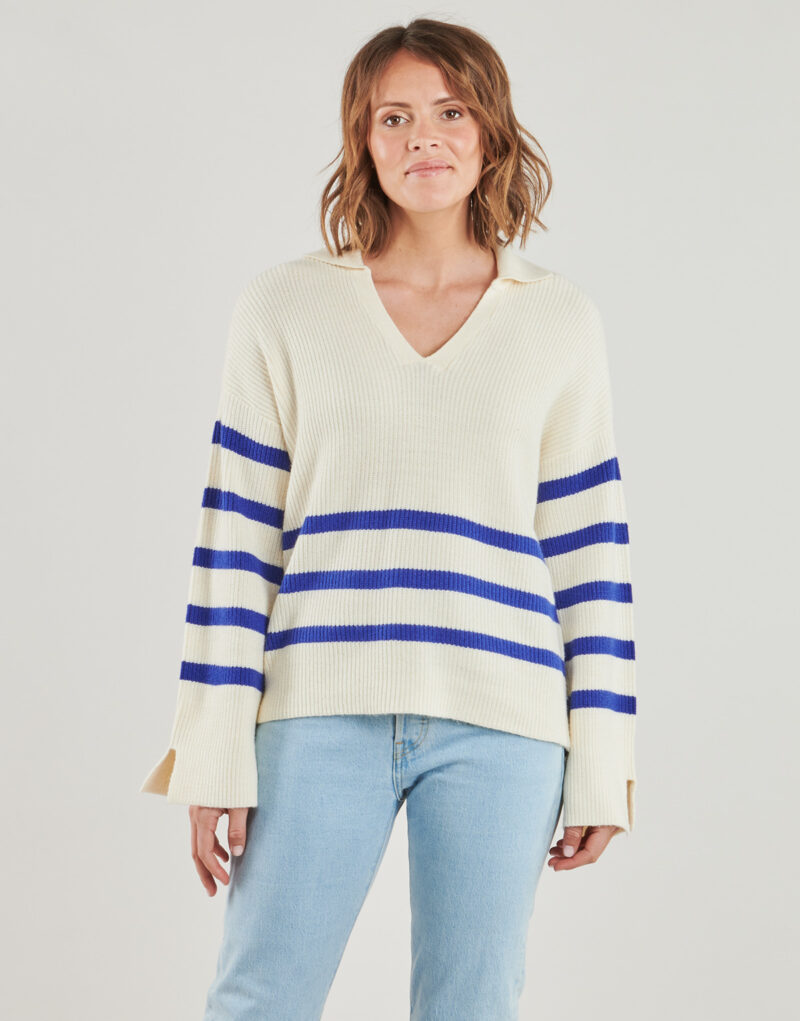 Pull  Only Pulls blancs pour femmes ONLMONNA - 2